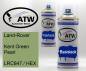 Preview: Land-Rover, Kent Green Pearl, LRC647 / HEX: 400ml Sprühdose + 400ml Klarlack - Set, von ATW Autoteile West.